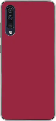 Produktbild von MuchoWow® Handyhülle Schutzhülle Hülle für Telefoonhoesje Samsung Galaxy A50 Rot - Einfarbig Silikon Softcase Handy Hülle - Mobiltelefonhülle