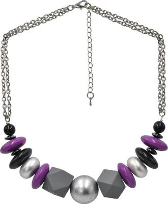 Produktbild von Steuer Modeschmuck Collier Metall 53cm mehrfarbig Hämatit 445050135