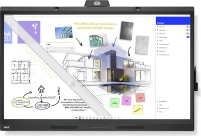Produktbild von NEC WD551 Interaktives Whiteboard 139,7 cm (55") 3840 x 2160 Pixel Touchscreen