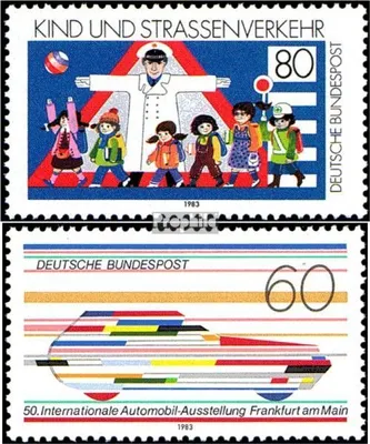 Produktbild von Briefmarken BRD (BR.Deutschland) 1983 Mi 1181,1182 (kompl.Ausg.) postfrisch Kind und Straßenverkehr