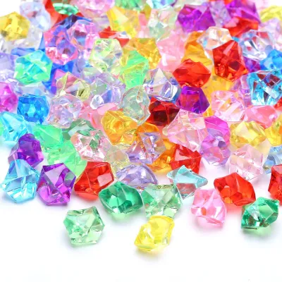 Image de 300 strass en acrylique de différentes couleurs, de petites pierres en cristal de 14 mm pour la décoration
