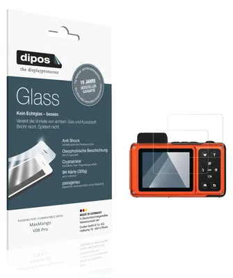 Produktbild von 2x Schutzfolie für MaxMango V08 Pro - Anti-Shock 9H Folie dipos Glass Kunststoffglas