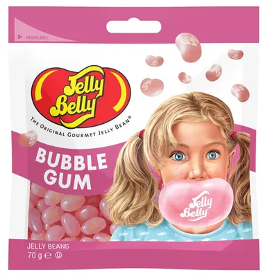 Produktbild von Jelly Belly Bubble Gum, Gummibärchen, 70 g, Pink