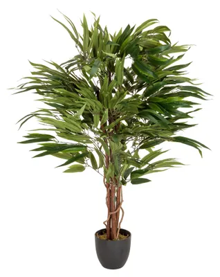 Produktbild von hjh OFFICE Kunstpflanze MANGO Künstliche Pflanze Mango Höhe 130.0 cm Deko