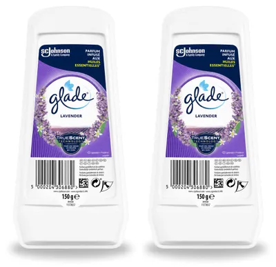 Produktbild von 2 x Glade Gel Lufterfrischer - Lavendel & Aloe Vera - 150 g - Vorteilspackung - 2 Stücke