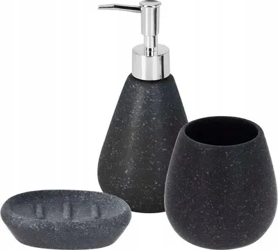 Immagine prodotto di Set accessori bagno 3 pezzi marmo nero