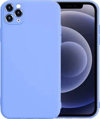 A light blue phone case is shown in front of a smartphone screen.