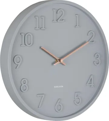 Produktbild von Karlsson - Wanduhr Calma - Dunkelgrau - 3.8x30x30cm