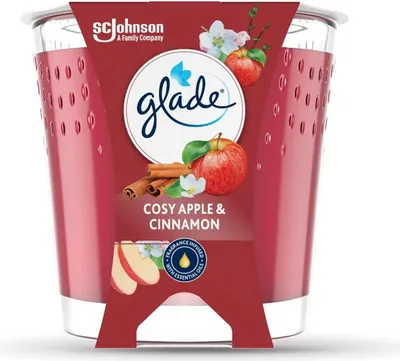 Image de Glade Bougie Parfumée Cosy Apple & Cinnamon 112g 1 pièce