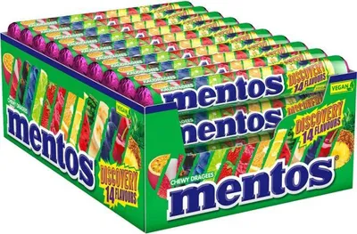 Produktbild von Mentos Discovery Kaubonbons 40x 37,5g Rollen