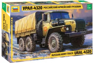 Productafbeelding van Modelbouwpakket Militair 3654 – Russische legerauto URAL4320 (1:35)