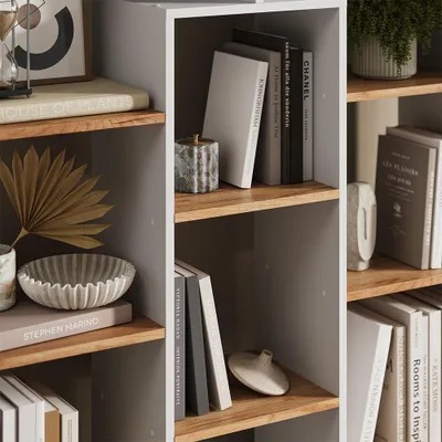 Image de Meuble de rangement cube Vicco  Chêne blanc/force de l'or 107.2x143cm, Model 56307