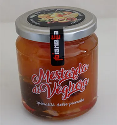Immagine prodotto di Mix di frutta alla senape 380 gr. - Pianetta