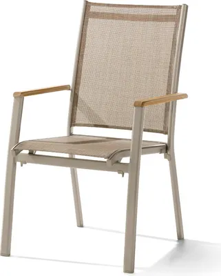 Produktbild von 2er Set Sieger Cadiz Stapelsessel Aluminium/Textilene