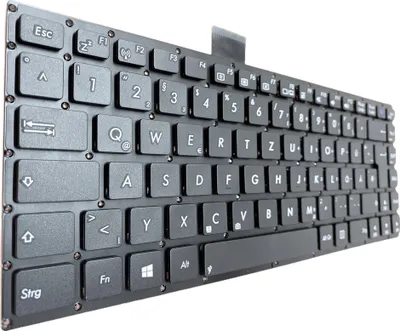 Productafbeelding van DE - Zwarte toetsenbord, frameless design, compatibel met Asus VivoBook S400E, S400AC