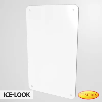 Obrázok produktu pre Tepelná izolácia zo skla | Tepelná ochrana Ice Look Larvik 1000 x 600 x 6 mm | Tepelná ochrana stien, ochrana proti iskrám, sklo, ochrana nábytku, ochrana stien