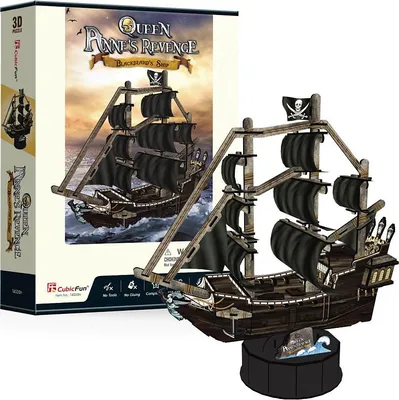 Immagine prodotto di CubicFun - Puzzle 3D Queen Anne's Revenge 100 dílků