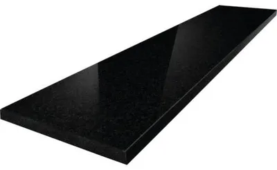 Produktbild von Fensterbank Gabbro Granit Schwarz 113x25x2 cm