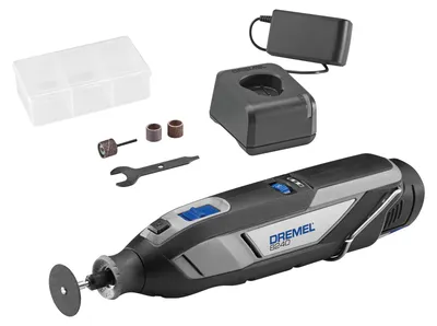 Produktbild von DREMEL® 8240, Kabelloses Multifunktionswerkzeug, 1x 12-V-2Ah-Akku, 5 Zubehöre