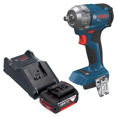 Produktbild von Bosch GDS 18V-350 Professional Akku Drehschlagschrauber 18 V 350 Nm 1/2" Brushless + 1x Akku 5,0 Ah + Ladegerät