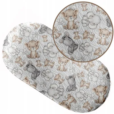 Produktbild von Spannbettlaken mit Gummizug 38x80 cm für Kinderwagen Moseskorb Wiege 100% Baumwolle