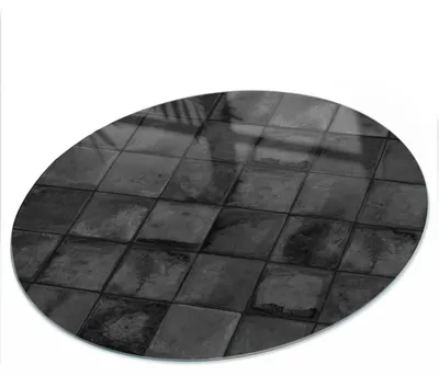 Produktbild von Bedruckte Glas Tischplatte fi100 cm – Glas Tischplatte Küche – Tischplatte aus Sicherheitsglas – Glasplatte für Küchentisch – Moderne Tischplatte Glas – Dekorative Glastischplatte – Pflegeleichte Tischplatte Küche – Fliesenmosaik, KI-generiertes Bild
