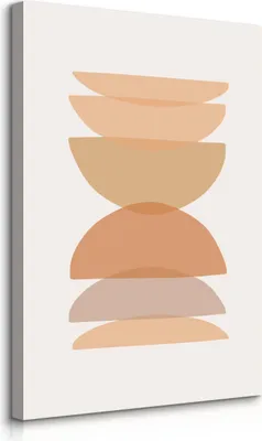 Immagine prodotto di Muralo su tela per soggiorno MINIMALISMO astrazione stile boho L. 70cm x H. 100cm