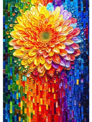 Zdjęcie produktu dla ENJOY Puzzle – mozaika kwiatowa, 1000 elementów