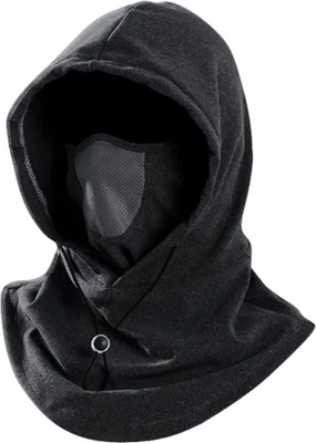 Produktbild von 3 in 1 Winter Radfahren Warm Winddichte Sturmmaske Halswärmer Skimaske mit Verstellbarem Kordelzug für Damen und Herren, Farbe: Dunkelgrau