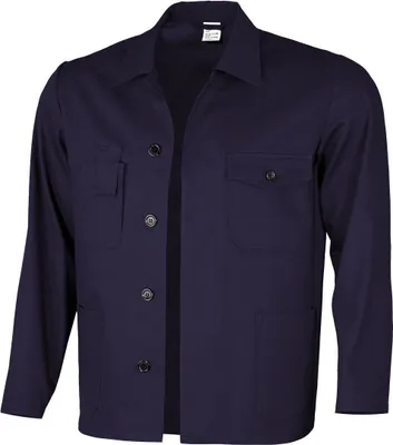 Produktbild von Qualitex Arbeitsjacke - lange basic Werkstattjacke -BW 240 g - waschbar, aus reiner Baumwolle - in Farbe: hydronblau - Herren: 42 - Damen: 36