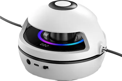 Produktbild von Bluetooth-Smart-Seilspringmaschine, 7-Farben-Atemlicht, kabellose Fitnessübung, automatische Zählmusik, elektrische Seilspringmaschine（Weiß）