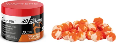 Produktbild von Wafters MatchPro 3D-Würmer Duo Orange-Schokolade 10mm 20g