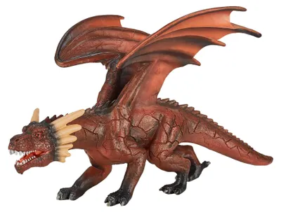 Produktbild von Mojo Fantasy Spielzeug Feuerdrache mit beweglichem Kiefer - 387253