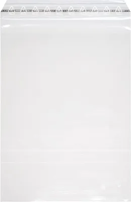 Produktbild von Adhäsionsverschlussbeutel, 300x400 + 50 mm, 50my LDPE Folienbeutel 1000 Stk.