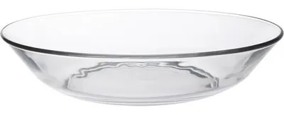 Image de Lys - Assiette creuse en verre transparent x6 - 21cm