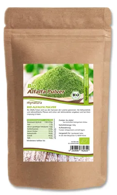 Produktbild von Mynatura  Alfalfa Pulver - ab 500g - 2 Beutel (2x500g)
