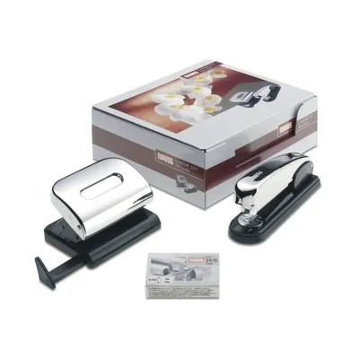 Produktbild von Schreibtisch-Set Classic Heftgerät+Locher B6/B216 chrom