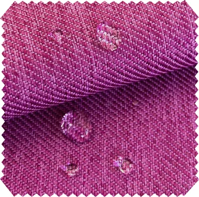 Produktbild von novely® OXFORD 350D Outdoor-Stoff im Leinen-Look - Mélange Polsterstoff - Wasserabweisende Meterware 1lfm - Farbe: 08 Pink 36