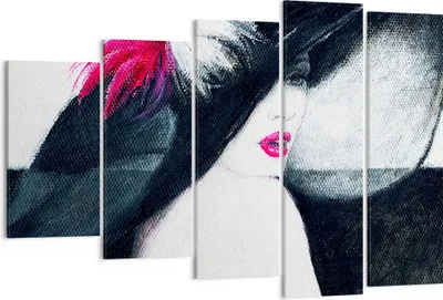 Produktbild von Bild auf Leinwand - Leinwandbild - Frau Modell - 150x100cm - Wand Bild - Wanddeko - Wandbilder - Leinwanddruck - Bilder - Kunstdruck - Wanddekoration - Leinwand bilder - Wandkunst - EG150x100-4020
