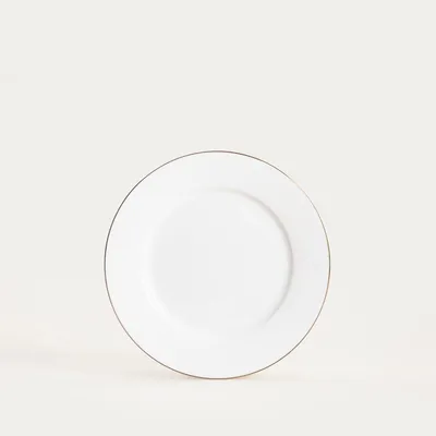 Zdjęcie produktu dla HOMLA Talerz AUROO deserowy ze złotą obwódką 19 cm