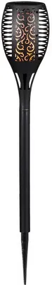Produktbild von Premium-LED-Solarleuchte mit Feuereffekt 3-in-1 – 10 x 58 cm