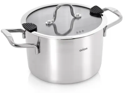 Image de Casserole en acier inoxydable avec couvercle, VENICE, 18 cm, 2,3 litres