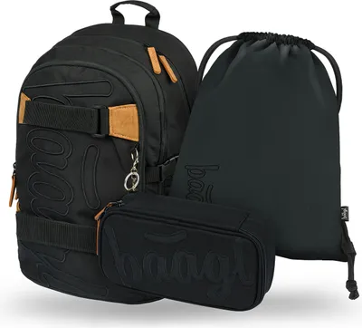 Produktbild von BAAGL 3 SET Skate Darkness: Rucksack, Federtasche, Tasche