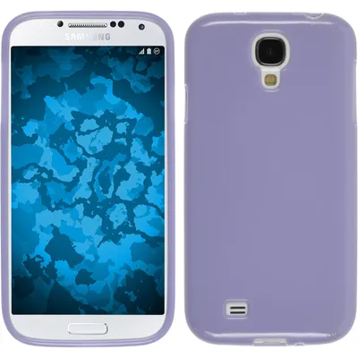 Produktbild von PhoneNatic Case kompatibel mit Samsung Galaxy S4 - lila Silikon Hülle Candy + 2 Schutzfolien