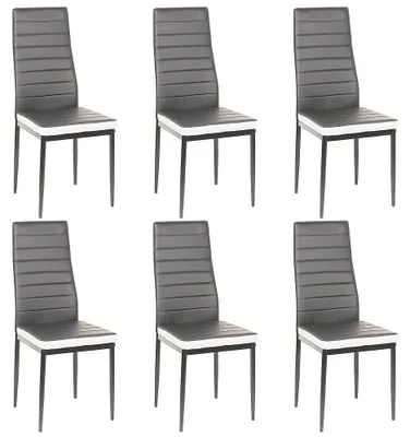 Productafbeelding van Eetkamerstoelen - Stoelen - Kuipstoelen - Keukenstoelen - Bistrostoelen - Set van 6 - Kunstleren Bekleding