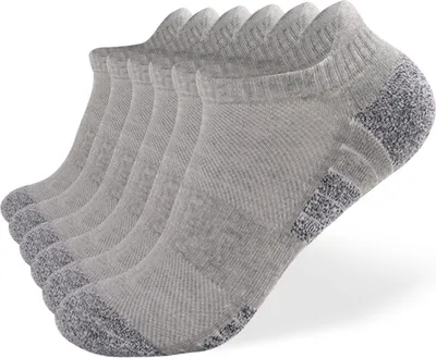 Produktbild von 6 Paar Sneaker Socken Damen Herren Sportsocken Gepolsterte Laufsocken, Atmungsaktiv Baumwolle Socken mit Frotteesohle Antirutsch bequeme kurze Socken 35-38