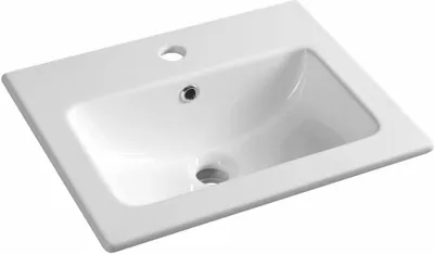 A white ceramic sink on a white background.