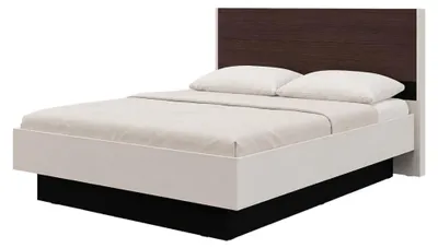 Produktbild von Kamak - Doppelbett, Cremeweiß, Matratzengröße 180x200 cm