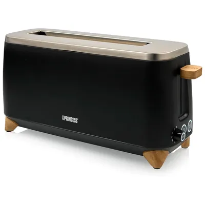 Produktbild von Princess Toaster Pure schwarz - 2 Schlitze - 6 Bräunungsstufen - 1000W