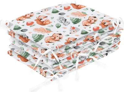 Produktbild von Amilian Bettumrandung Babybett Baby Kinder Nestchen Kantenschutz Bettnestchen Kopfumrandung für Laufstall Bettausstattung Bettschlange 360 cm